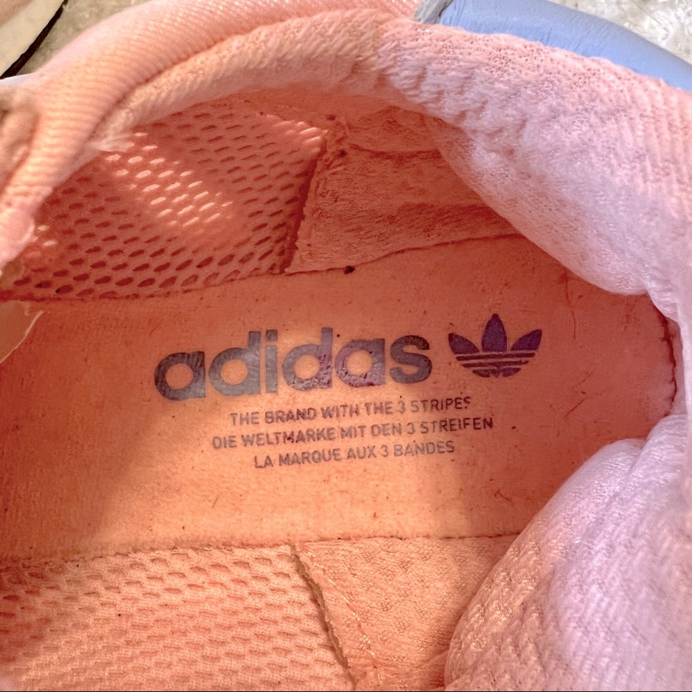 Women's adidas-Iniki Runner-CLEAR ORANGE PERIWINKLE- CG6025-Sz 8.5 - Picture 11 of 14